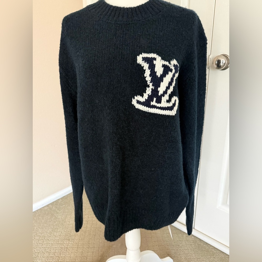 Louis Vuitton Black Knit Sweater